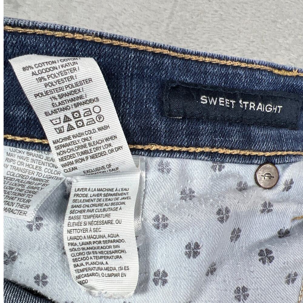 Lucky Brand Sweet Straight Low Rise Jeans 12/31 Classic Americana Denim Indie - Picture 4 of 8